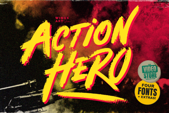 Action Hero: The Grungy Brush Font for Bold Branding