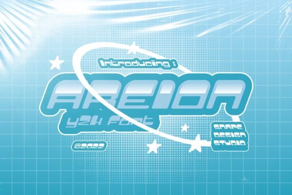 Areion: The Futuristic Display Font for Y2K Campaigns