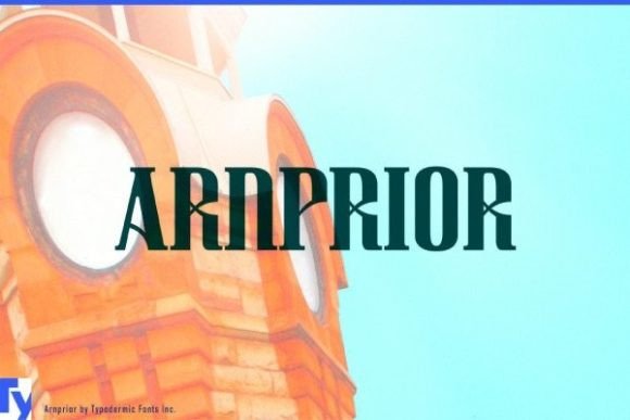 Arnprior: A Rhythmic Display Font for Editorial Design
