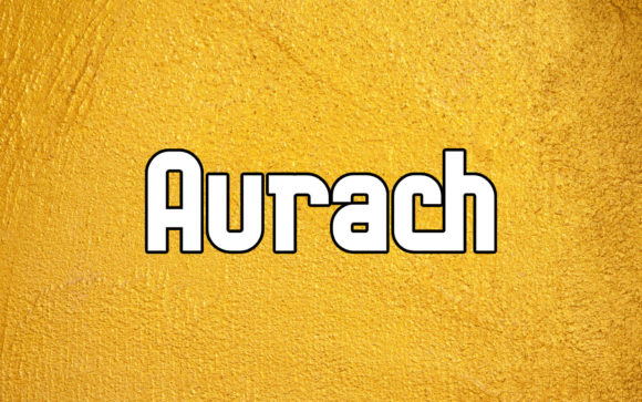 Aurach Display Font for Bold Web Branding and Digital Identity
