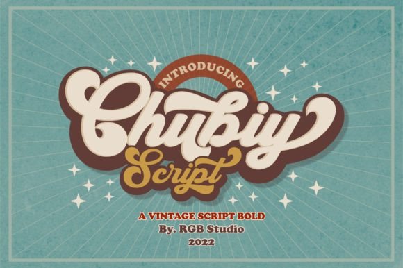 Chubiy: The Retro Bold Script Font for Memorable Branding