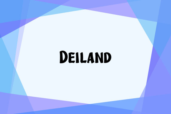 Deiland: A Modern Playful Display Font for Creative Branding
