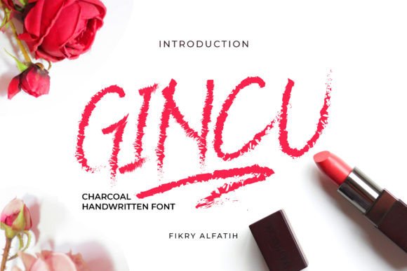 Gincu: An Energetic Charcoal Handwritten Font for Editorial Design