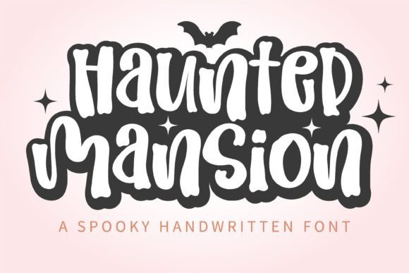 Halloween Editorial Design with Haunted Mansion Typeface