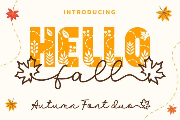 Hello Fall Duo: The Perfect Autumn Typeface for Your Craft Business
