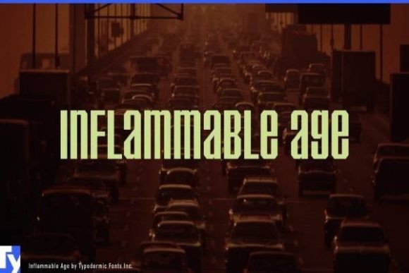 Inflammable Age: A Bold Typeface for Modern Editorial Design
