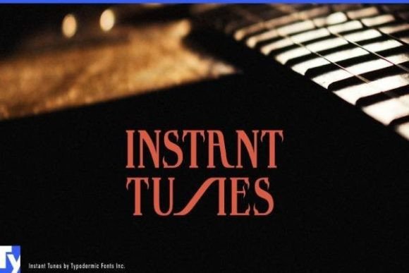 Instant Tunes: A Victorian Display Font for Bold Branding