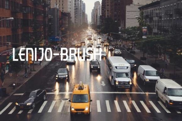 Lenjo Brush: A Modern Display Typeface for Editorial Design