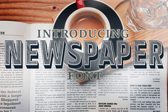 Newspaper: The Stylish Display Font for Bold Branding Projects