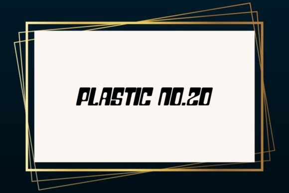Plastic Twenty: A Playful Display Font for Editorial Design