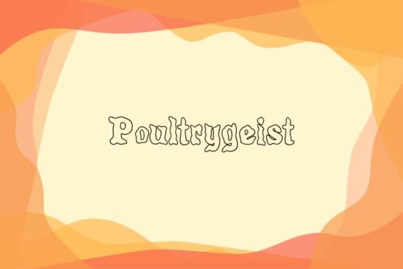 Poultrygeist Display Font for Spooky Web Design