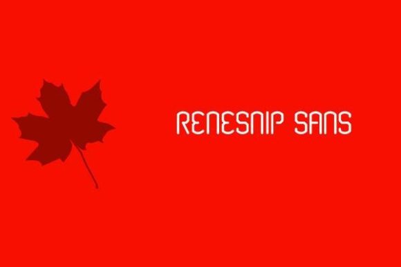 Renesnip: A Cool Display Font for Editorial Design