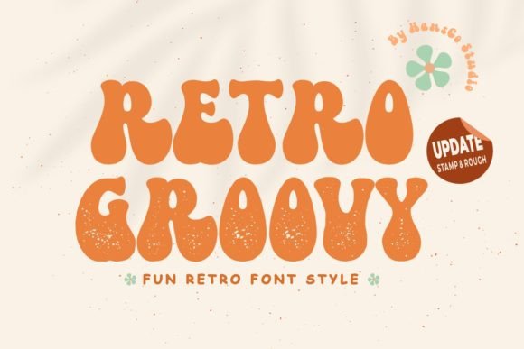 Retro Groovy: A Vintage Display Font for Editorial Design