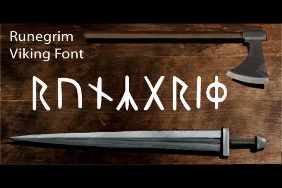 Runegrim: The Viking-Style Display Font for Bold Branding