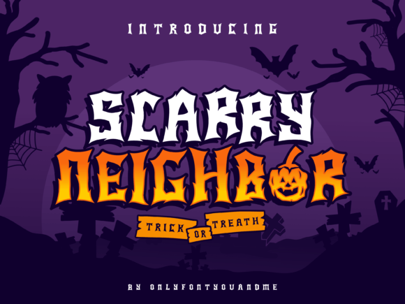 Scary Neighbor: A Fun Display Typeface for Editorial Design