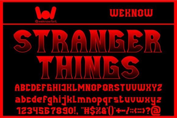 Stranger Things: A Modern Gothic Display Font for High-Impact Marketing