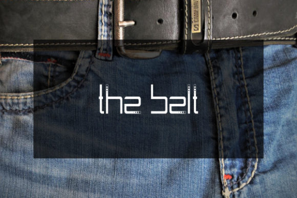 The Belt Display Font for Creative Product Branding