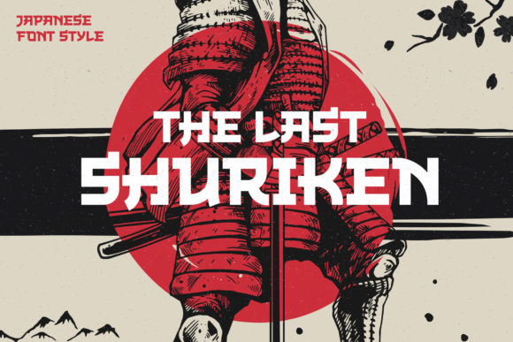 The Last Shuriken: A Bold Display Font for Editorial Design