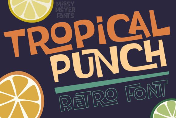 Tropical Punch: A Vibrant Display Font for Bold Branding