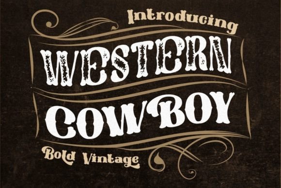 Western Cowboy: The Retro Display Font for Bold Brand Identity